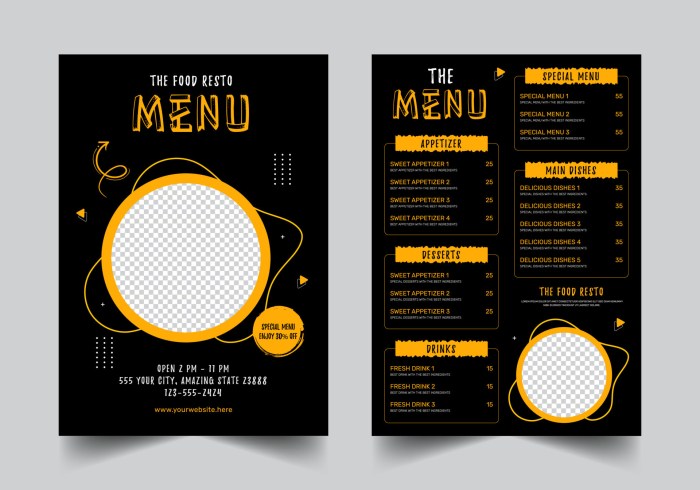 Food Menu Design Template